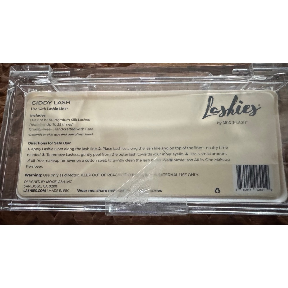MoxieLash Giddy Lash Magnetic 100% Premium Silk Reusable Eyelashes Black NEW - Picture 6 of 7